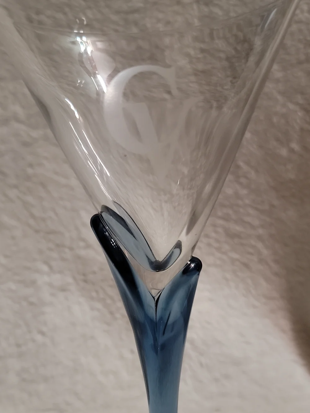 Luigi Bormioli Courvoisier martini glass and Courvoisier cognac Shot Glass